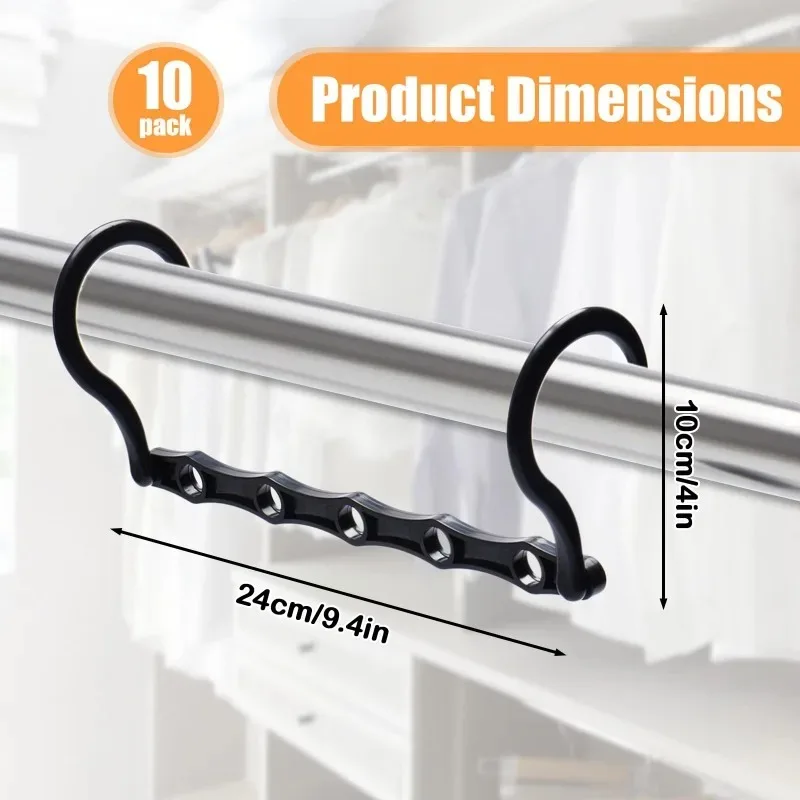 Storage Hangers Multifunction Plastic 5 Hole Clothes Racks Rotary Organizer Hangers Magic Closet Wardrobe Organizer Space Saving