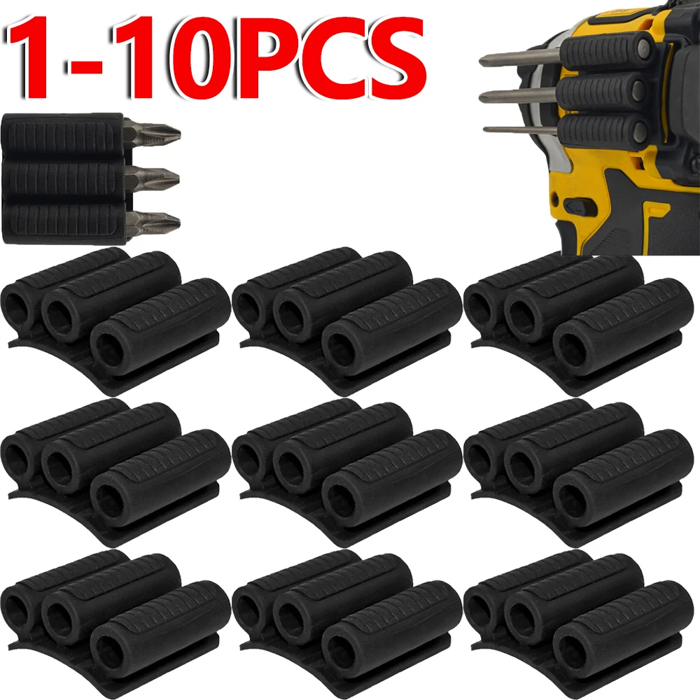 1-10pc Bit Gripper Quick Change Tool Holster High Strength Adhesive Bits Holders Mount Attachment Power Driver for Impact Drills