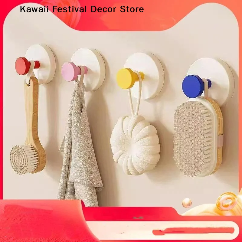 Aliexpress 【K】Cute Colorful Strong Suction Cup Hook, No Punching Bathroom Kitchen Hook - Movable, Suitable For Keys, Towels, Bags, Dolls - Aliexpress Deal