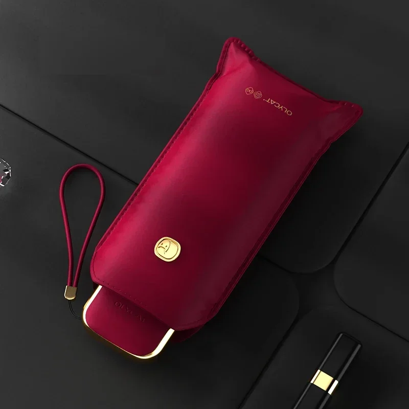 

Зонт Olycat Flat Cute Mini для телефона, женский, от УФ-лучей, летний, портативный, уличный, карманный, солнцезащитный зонт для девочек