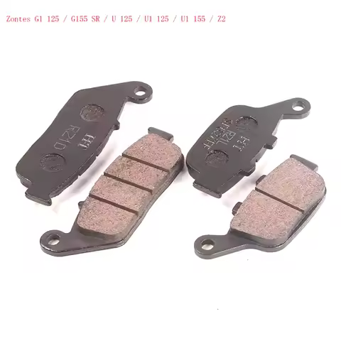 Motorcycle Brake Pads Fit Zontes G1 U U1 Z2 Front Rear Brake Pads For Zontes G1 125 / G155 SR / U 125 / U1 125 / U1 155 / Z2