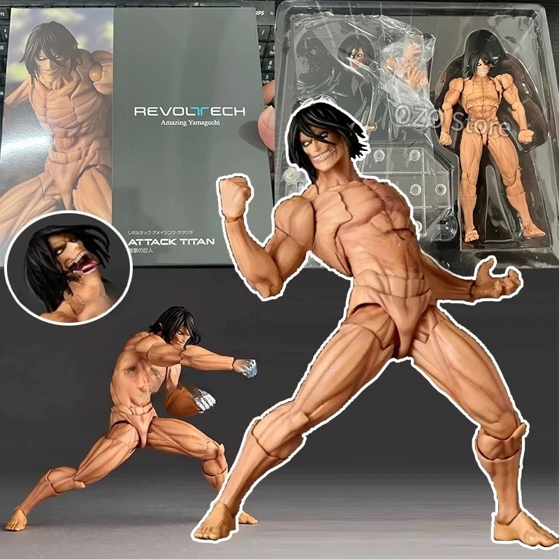 figura-de-acao-attack-on-titan-eren-jaeger-revoltech-incrivel-yamaguchi-eren-molo-anime-figuras-de-brinquedo-colecao