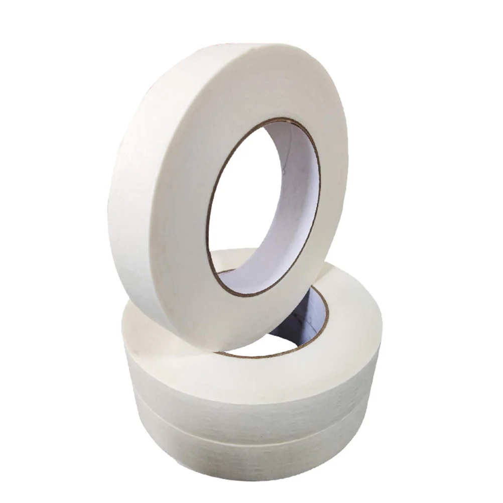 6 rolos de fita de papel texturizada branca para decoração de janela de piso de parede mascaramento adesivo pintura em spray desempenho de palco clima durável