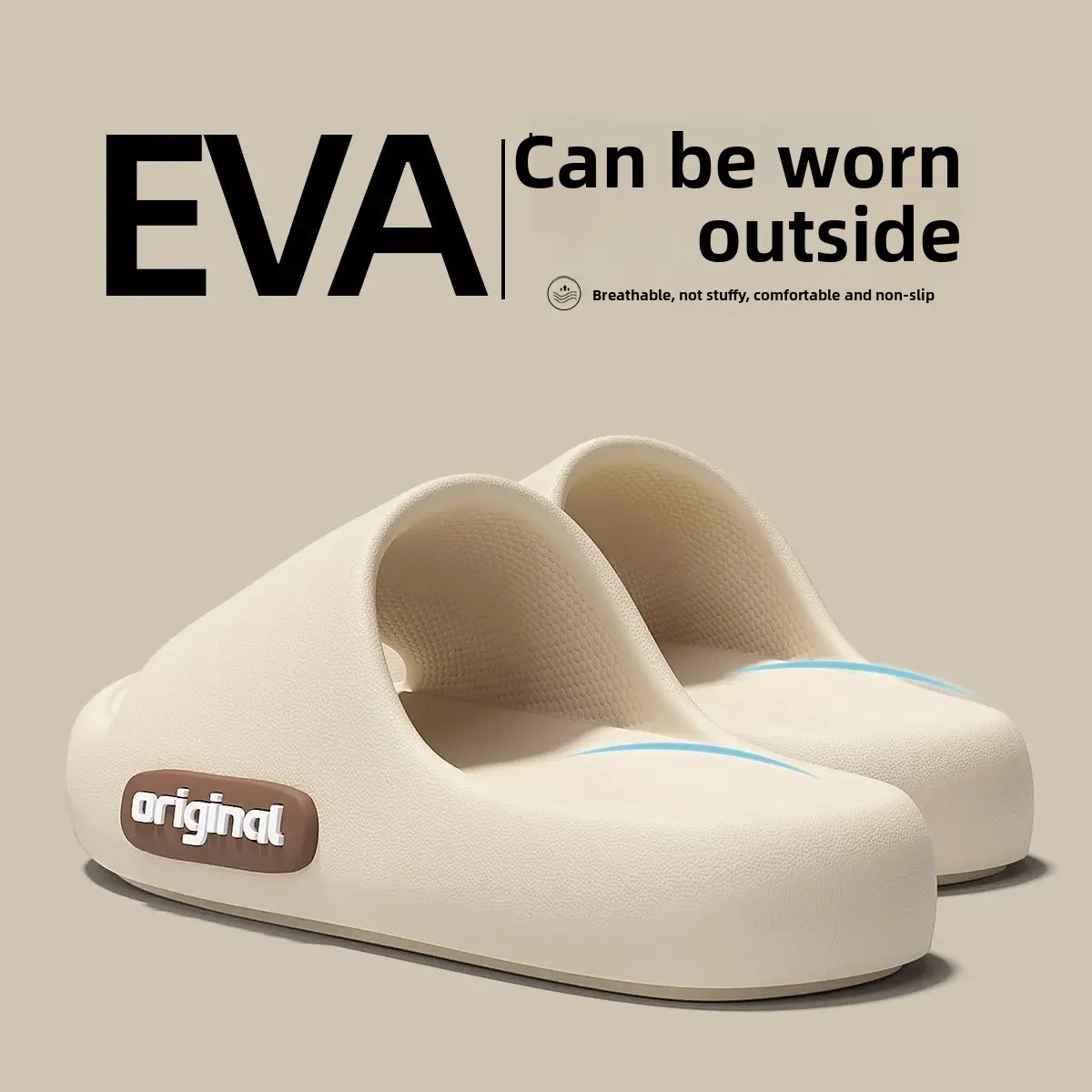 إيفا النعال المنزل للجنسين الصيف في الهواء الطلق ملابس داخلية مقاومة المضادة للانزلاق اتجاهين يمكن ارتداؤها شعور مريح تسد الأحذية #2