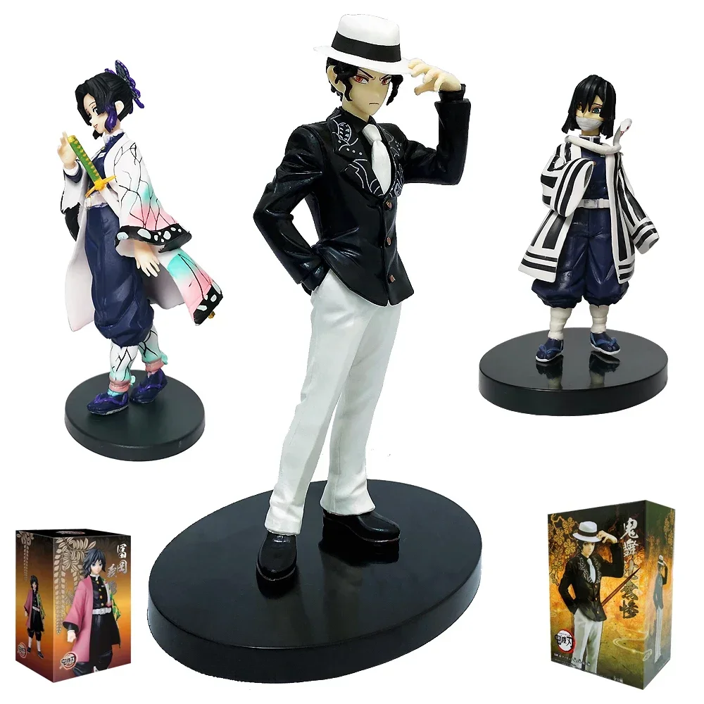 Anime Figur Dämonen töter Figuren Kimetsu keine Yaiba Puppe Tanjiro Nezuko Zenitsu Figur Inosuke Krieger Action figur Modell Spielzeug