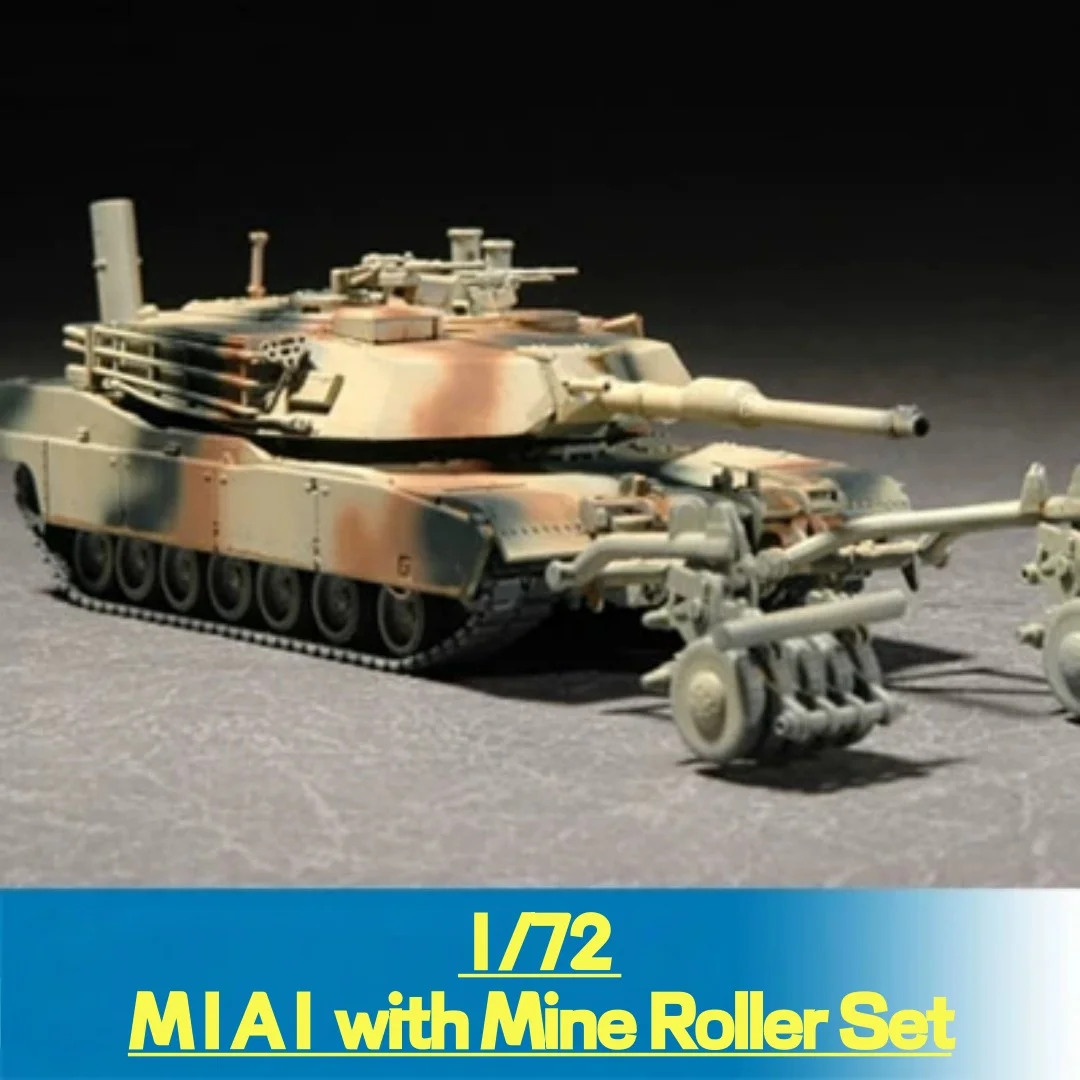 

Танк TRUMPETER 1/72 M1A1 с комплектом гусеничных катков, пластиковая сборная модель-конструктор