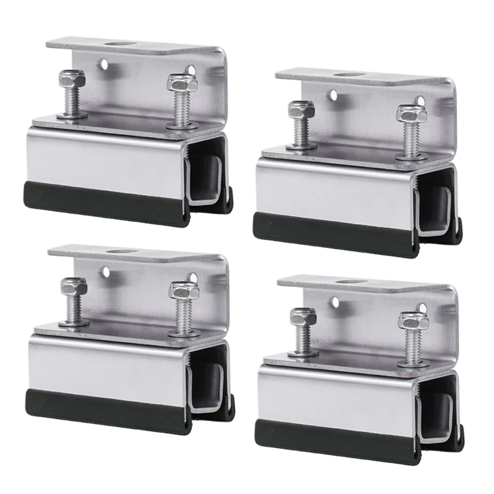 

Van Roof Mount Kit 46Pcs Roof Rack Brackets Kit for Vans Black and Silver Easy Installation Heavy Load Support