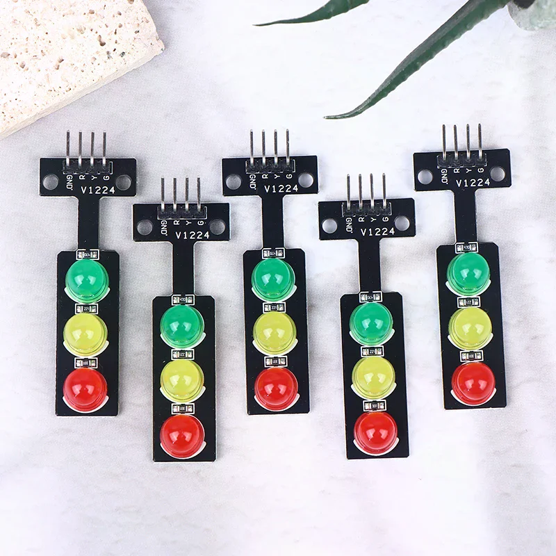 

5/10pcs 5V 3 Color Mini Traffic Light LED Display Module Red Yellow Green LED Module Signal Light For DIY Electronics Projects
