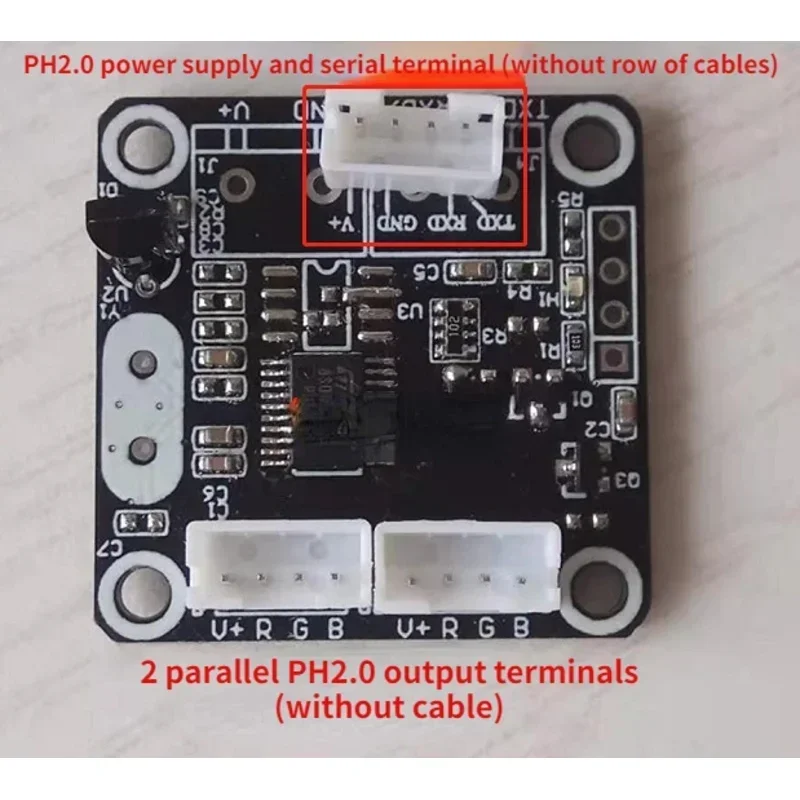Full color 5050rgb light strip controller Modbus TTL serial dimming RGB LED driver led controller