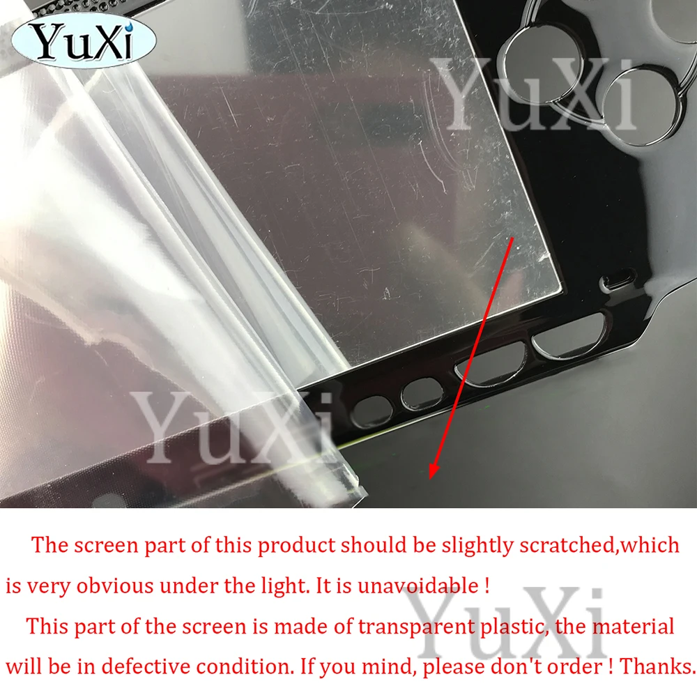 1Pc For PSP 1000 Top Faceplate Cover For PSP1000 Front Protector Housing Shell Transparent Upper Case Game Console Replacement