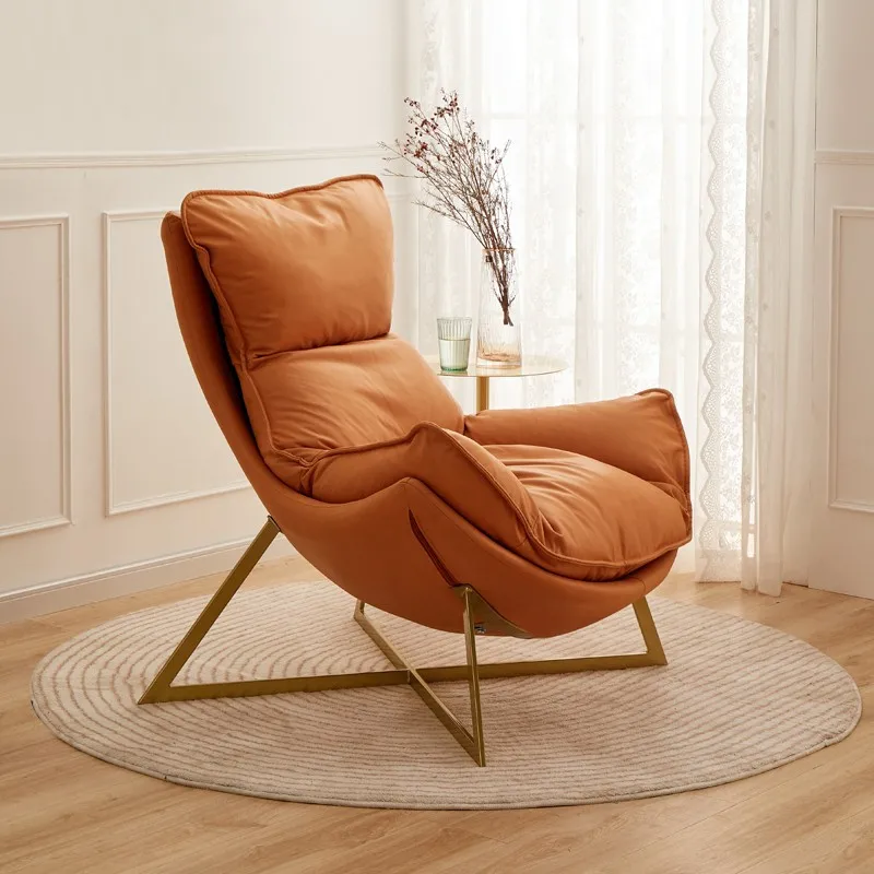 Nordic preguiçoso sofá cadeira sala de estar casa lazer moderno internet celebridade varanda reclinável quarto luz luxo único sofá