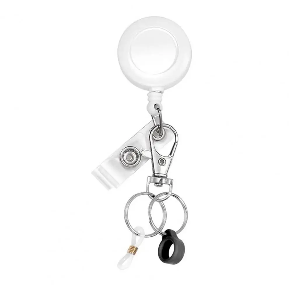 Stretchable Keychain Lanyard Stretchable Flexible Keychain with Lobster Clasp Compact Pen Holder Keyring Lightweight Stainless