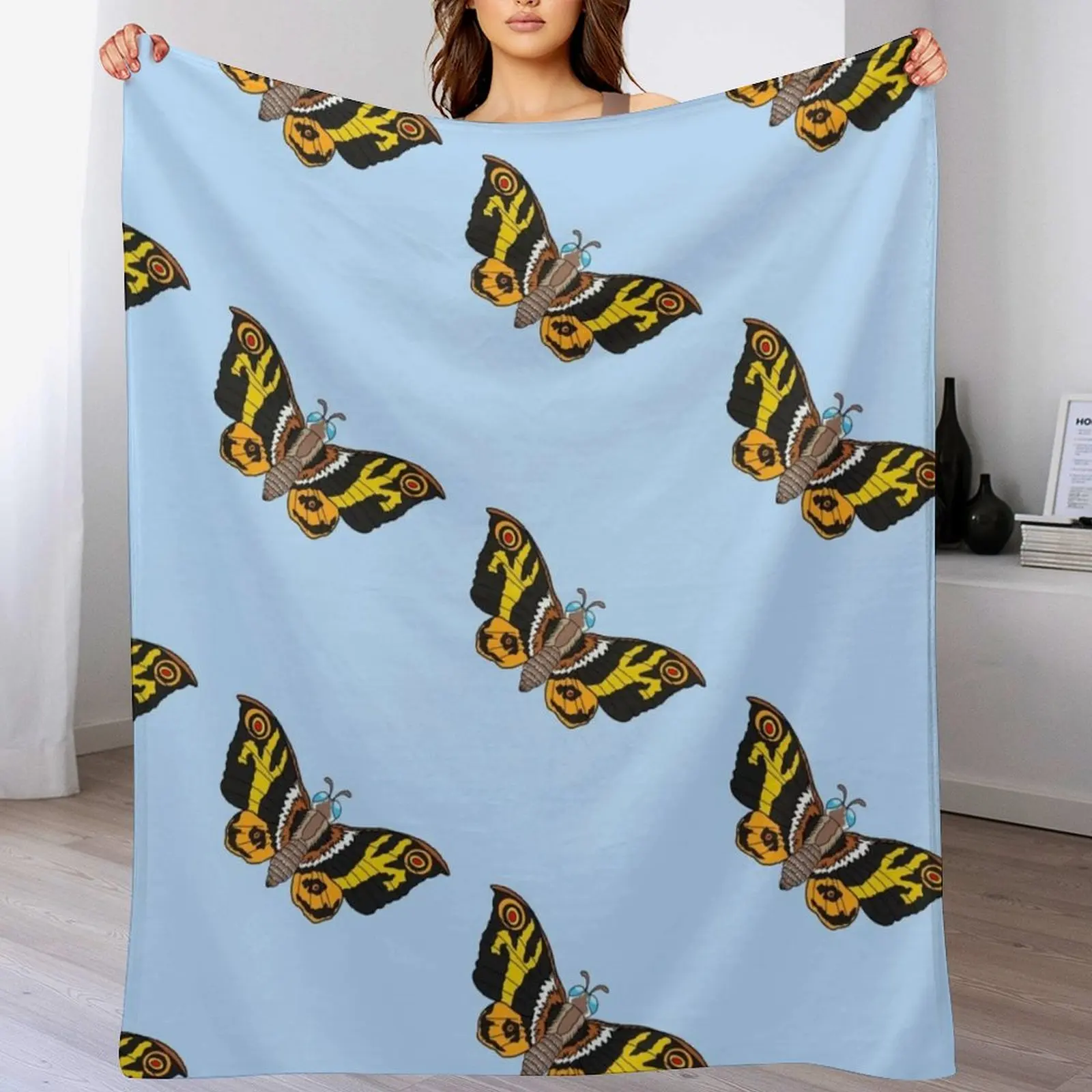 

1961 Mothra Throw Blanket Heavy anime heavy to sleep Blankets