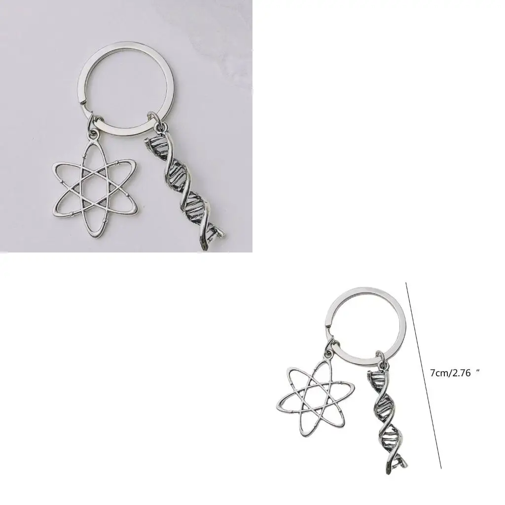  Personalise Keyring Doctor Molecular DNA Microscope Keychain Science Themed