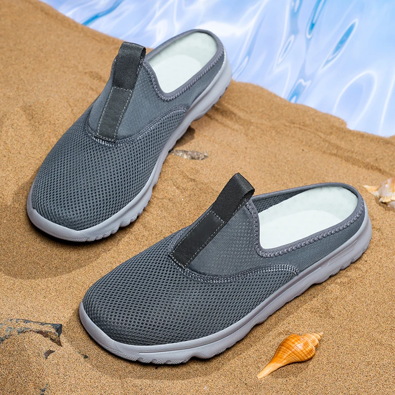 Męskie buty całoroczne, kapcie, miękkie męskie sneakersy, buty outdoorowe dla mężczyzn.