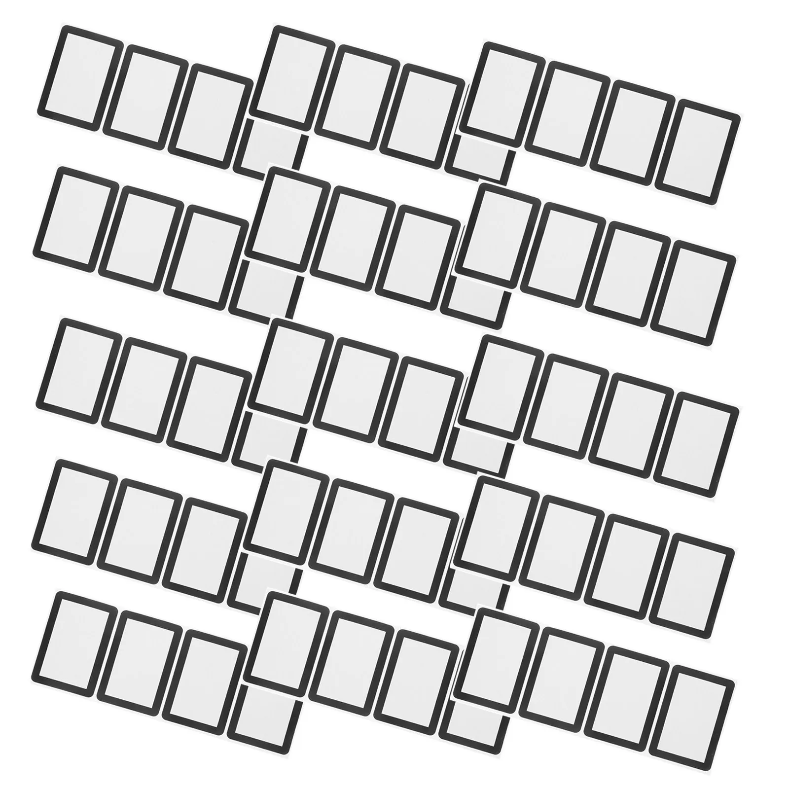 

60 шт. пустых именных наклеек для детей, многоразовые этикетки с рамкой для карандашей, ланчбоксов, курток, универсальные именные бирки