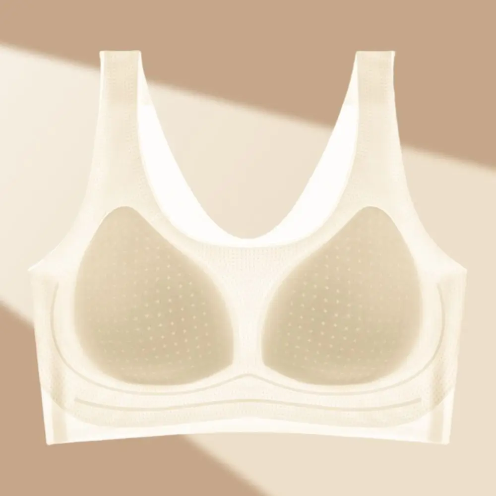 

Soft Sweet Close-fitting Wireless Deep V Bra Shockproof Traceless Push Up Underwear Anti-sagging Lingerie Seamless Bras Running
