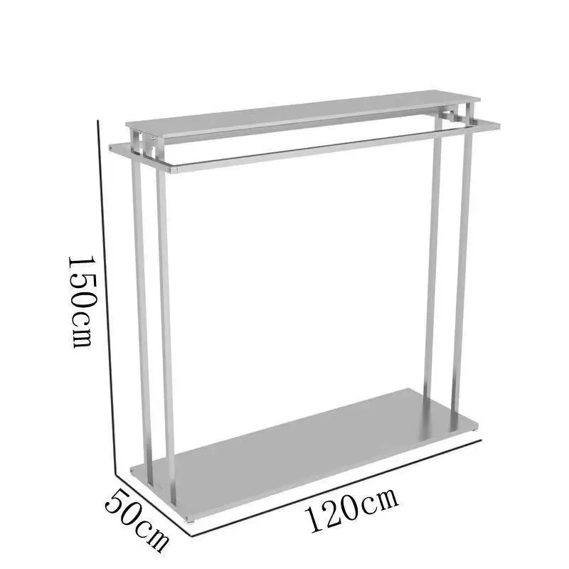 Four Sided Rotating Tower Shelves Large Inventory Clothing Display Rack