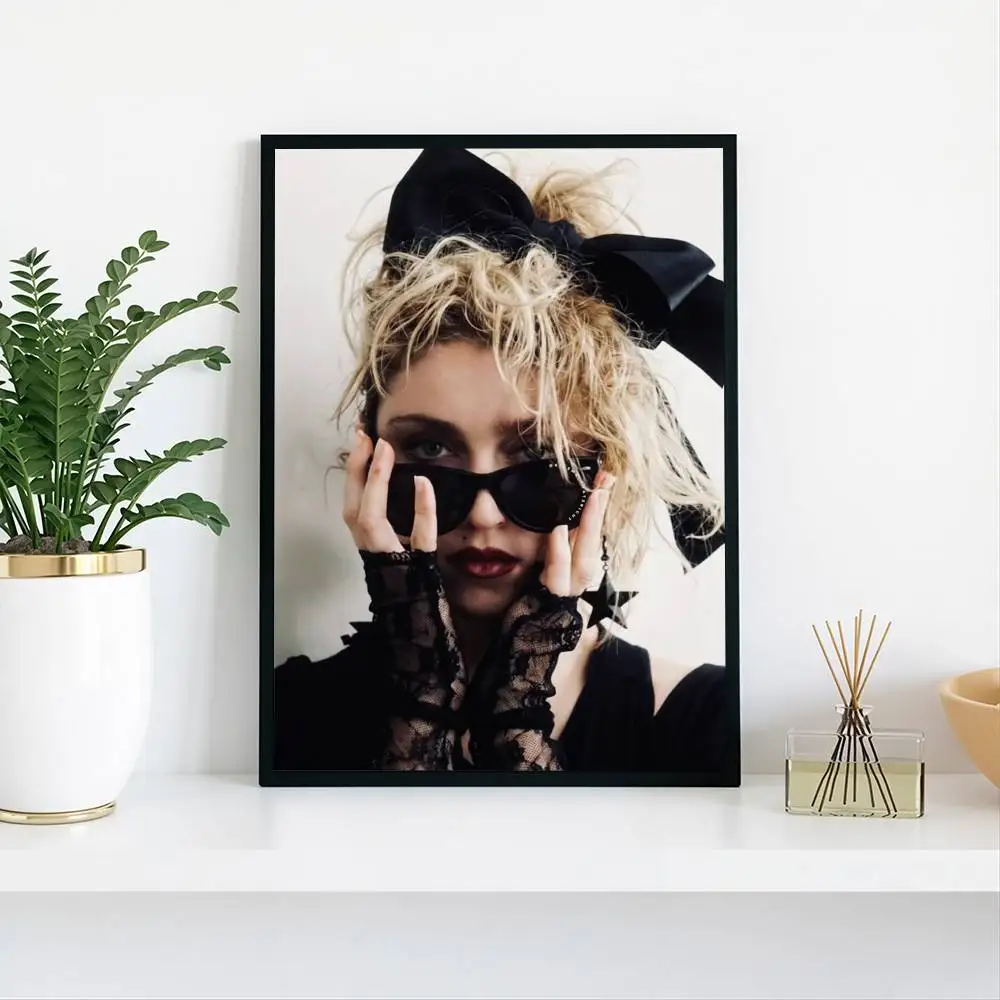 M-Madonna 80s Poster Waterproof Wall Art Sticker For Bar Living Room Vintage Decor High Quality Print Gift