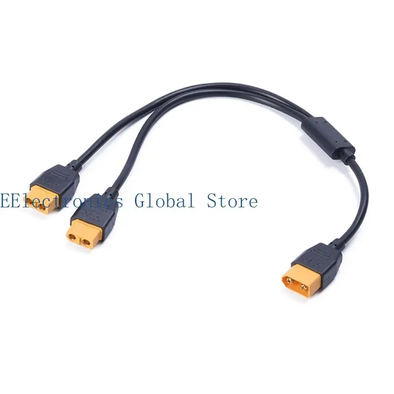 462B 60 Y Splitter Power Cable for Compactly Power Setups, Molded Connectors Housings,60 Male to 2 Female/Male Power Cord, for