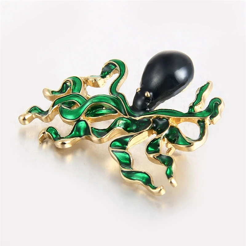 Creative Ocean Octopus Brooch Women Children Party Sea Animal Brooch Accessories Gift Funny Small Accessories Good Gift image 2