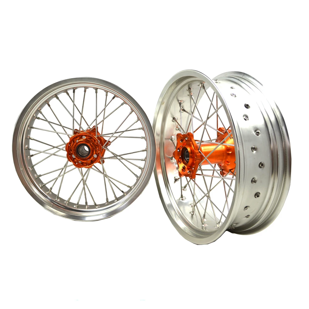 

17 inch EXC SXF 250 450 Supermoto Motorcycle Wheels sets for KTMS