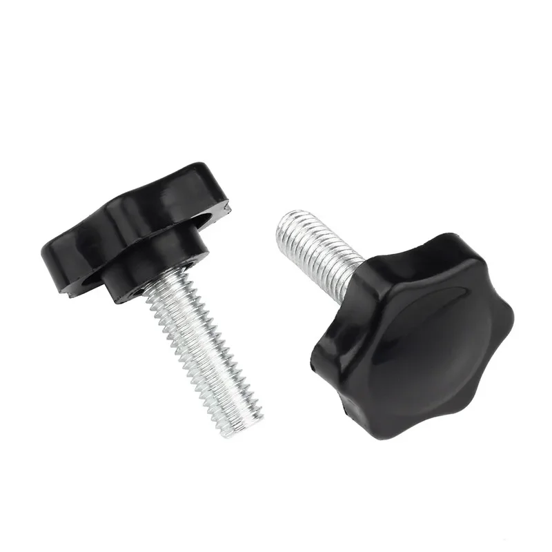 5/10PCS M5 M6 M8 Stern Form Gewinde Spann Griff Bolzen Bakelit Hand Knopf Anziehen Schraube Industrie ausrüstung Kunststoff Stahl – Detail 2