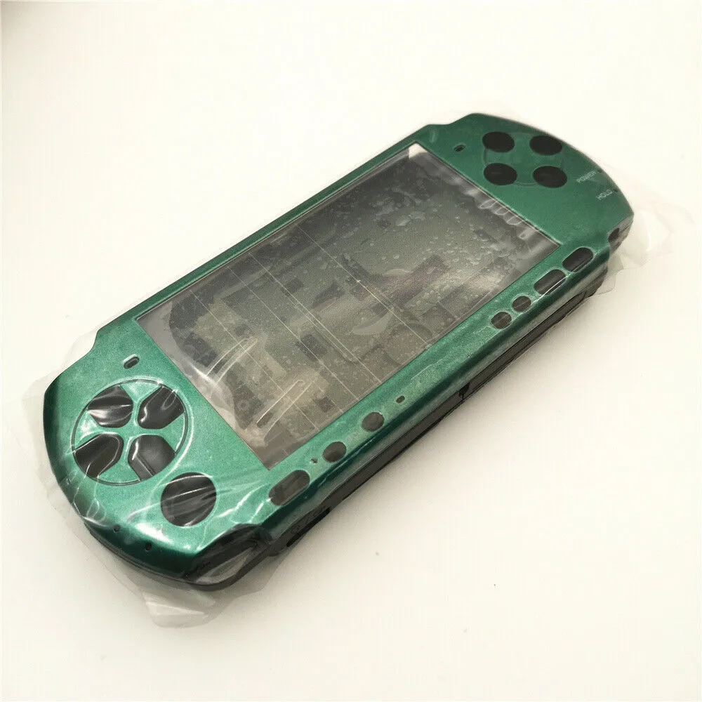 Green Housing Shell Case Cover Repair Part Replacement Shell Kit for PSP 3000 Game Console