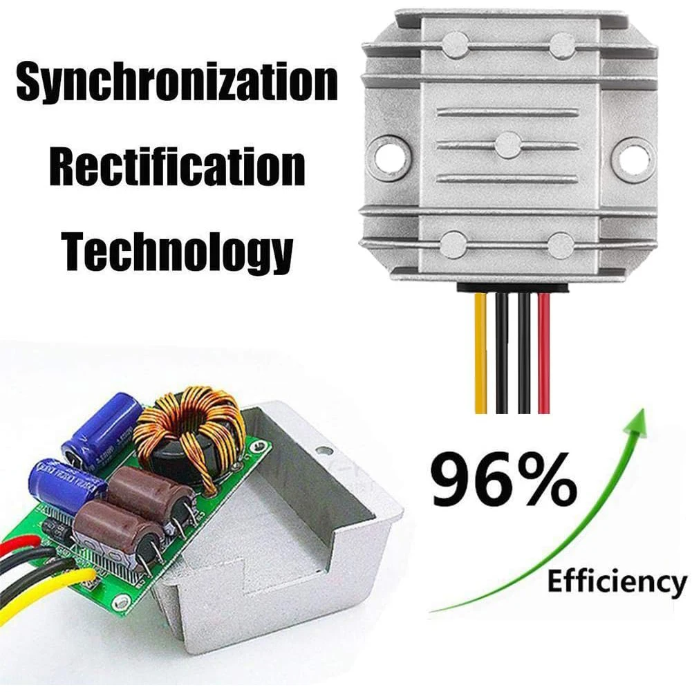 Voltage Reducer DC 8V-40V to 12V 3A 36W Automatic Buck Boost Converter Step Down Up Regulator Waterproof Module Transformer