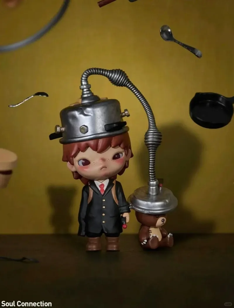 Autentici figurine POPMART Hirono Echo Series Blind Box, ornamenti da tavolo alla moda e regali di Natale Collezione di giocattoli per bambini