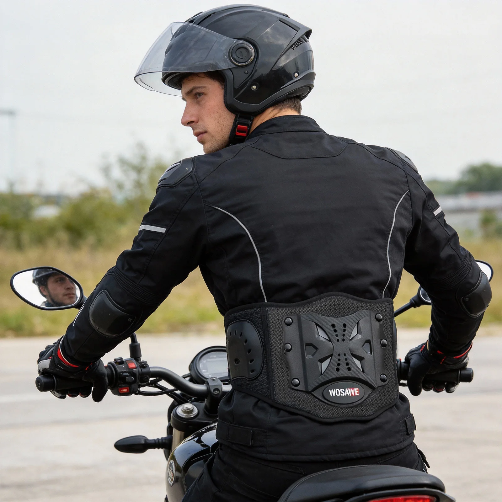 حزام دعم الخصر للدراجات الناري - مراجعة Motorcycle Kidney Belt Riding وسعره
