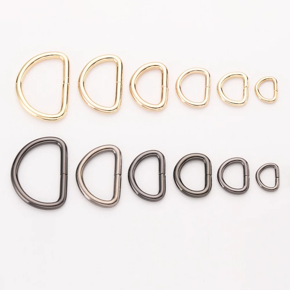 5pcs Dee D Ring Buckle Clasp Handbag Purse Strap Belt Bag Backpack Dog Collar Chain Buckles DIY Accessories Thickness 20mm