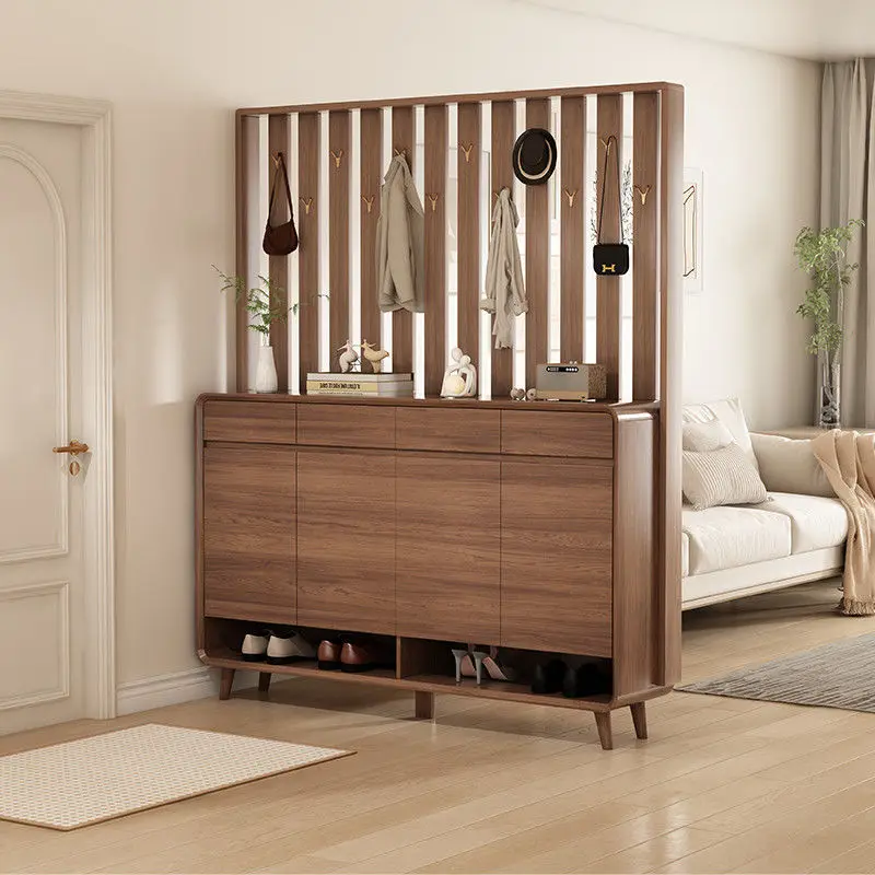 

Hanging hanger shoe cabinet household door partition entrance cabinet Chinese new living room with