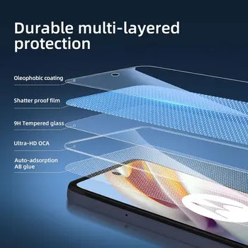 適用於摩托羅拉 Moto G60 G60S 的鋼化玻璃螢幕保護貼高清水晶 9H 防護透明手機玻璃 10 最佳銷售 摩托羅拉 G60s - №3