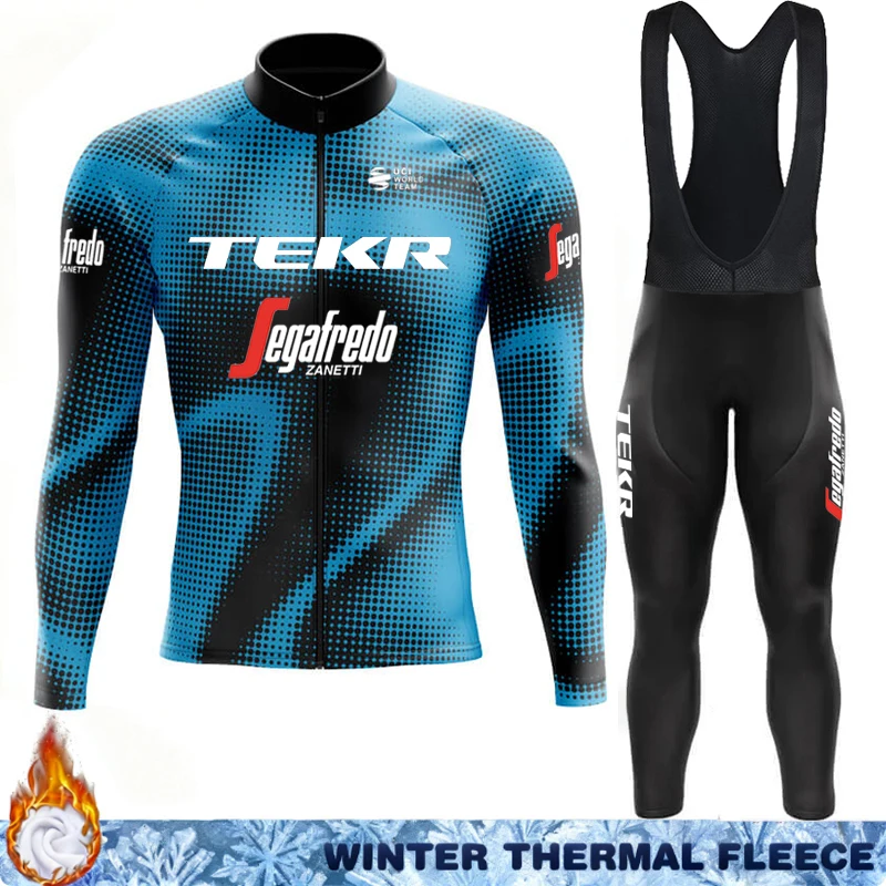 

TEKR Man Cycling Maillot Winter Thermal Fleece Clothing Bicycle Clothes Jersey Men 2026 Bib Road Jackets Set Sportswear Cycle
