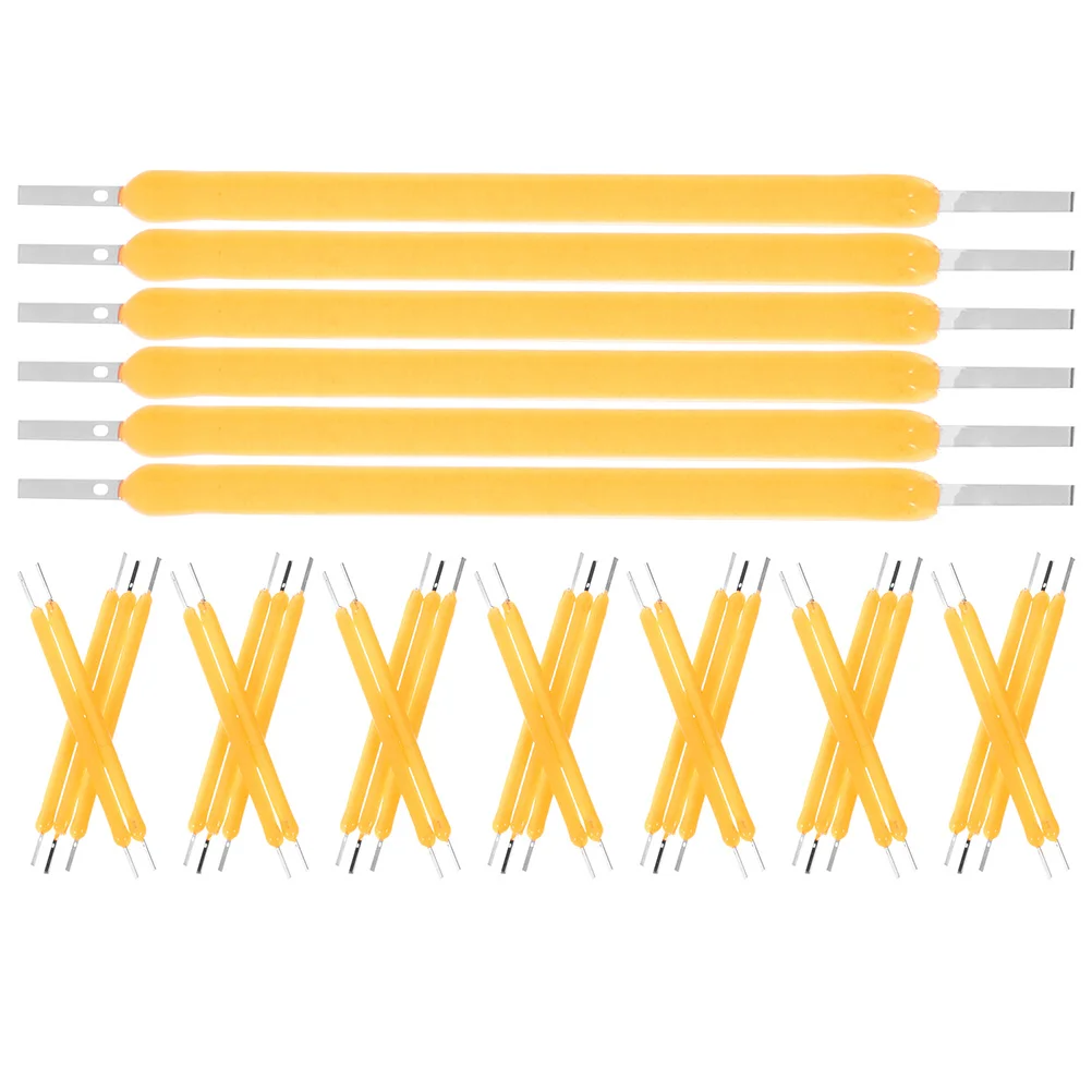 50Pcs LED Bulb Filament 2700K Warm White Hard LED Filament for Retro Fixture Lamp Parts Repair Diode Lighting Solution