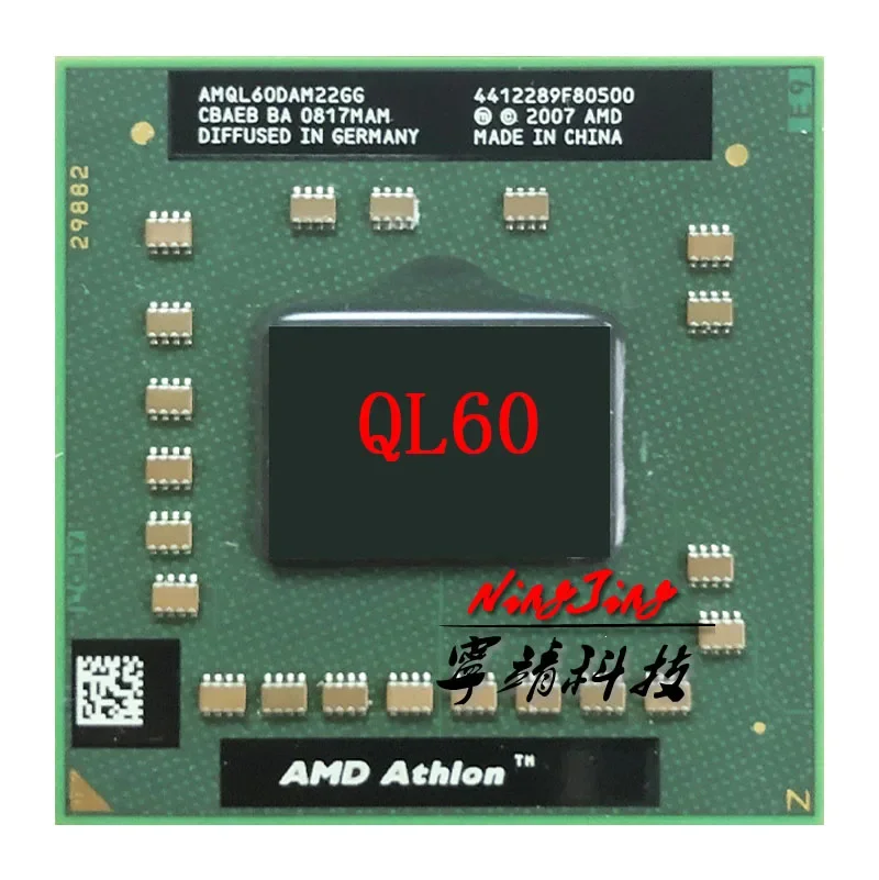 AMD Athlon 64 X2 QL-60 QL 60 QL60 1.9 GHz Used Dual-Core Dual-Thread CPU   AMQL60DAM22GG Socket S1