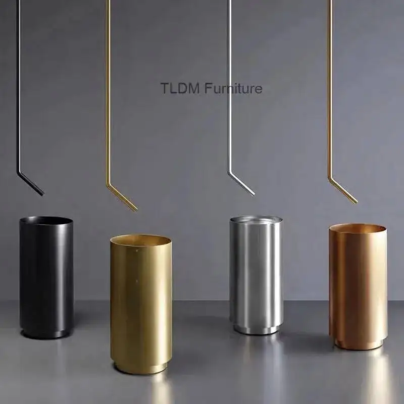 Wash Steel Round Column Basin Integrated Floor-standing Outdoor Garden 304 Basin Stainless Light Luxury Bar Hotel Bathroom Sink