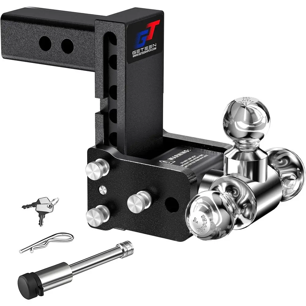 

Регулируемое шаровое крепление для сцепного устройства с 2 приемниками — шарики от 1 до 7/8 до 2–5/16, 5 падений, 10 000 фунтов GTW