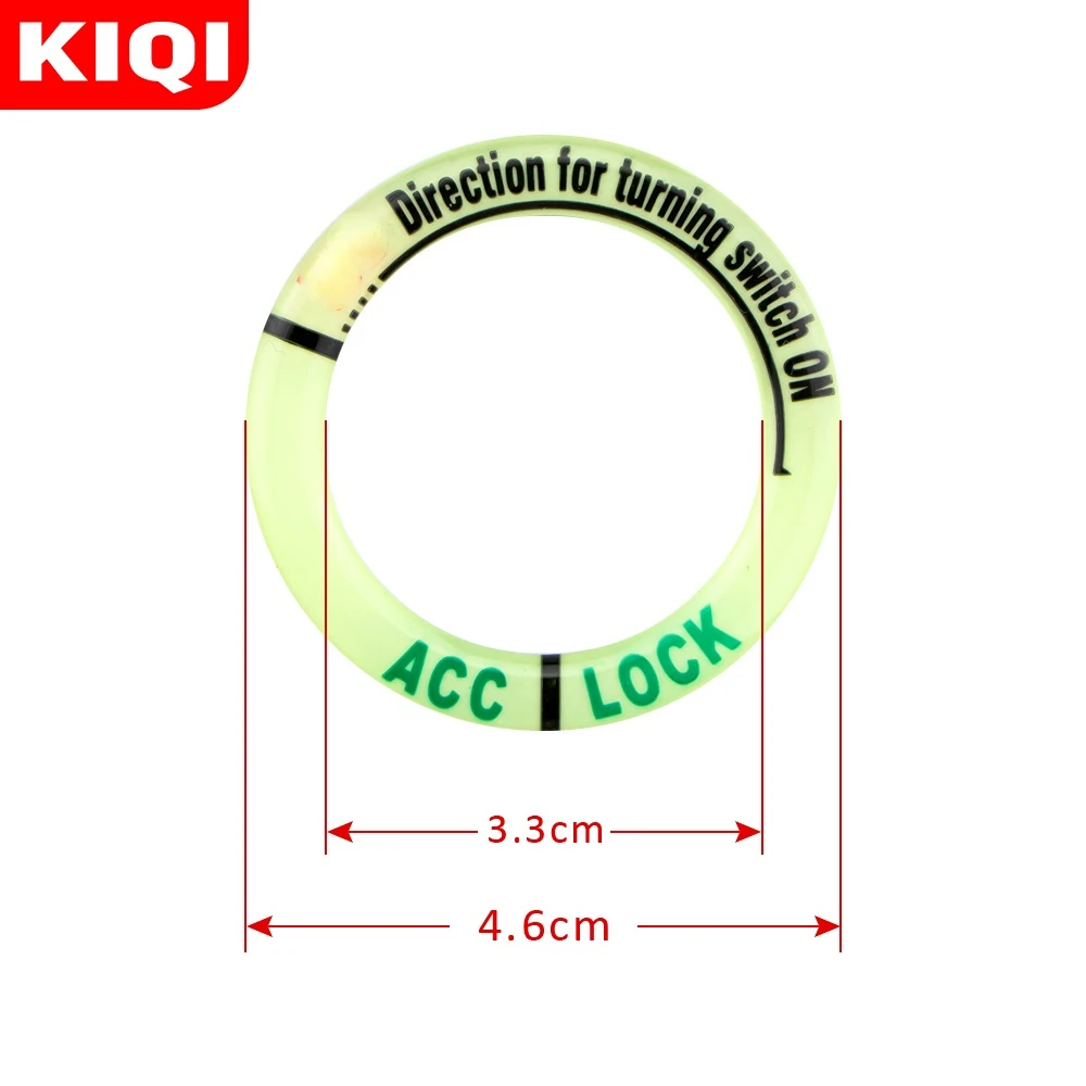 3D Gel Glow Key Ring Sticker Luminous Ignition Switch Cover for Opel Astra H G Corsa Insignia Antara Meriva Zafira Accessories