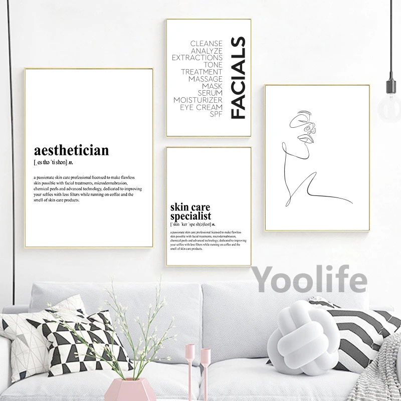 Beauty Salon Decor Hair Salon Signs Wall Art Canvas Painting Lash Artist  Eyelash Poster Prints Spa Decoration Hairdresser Gift