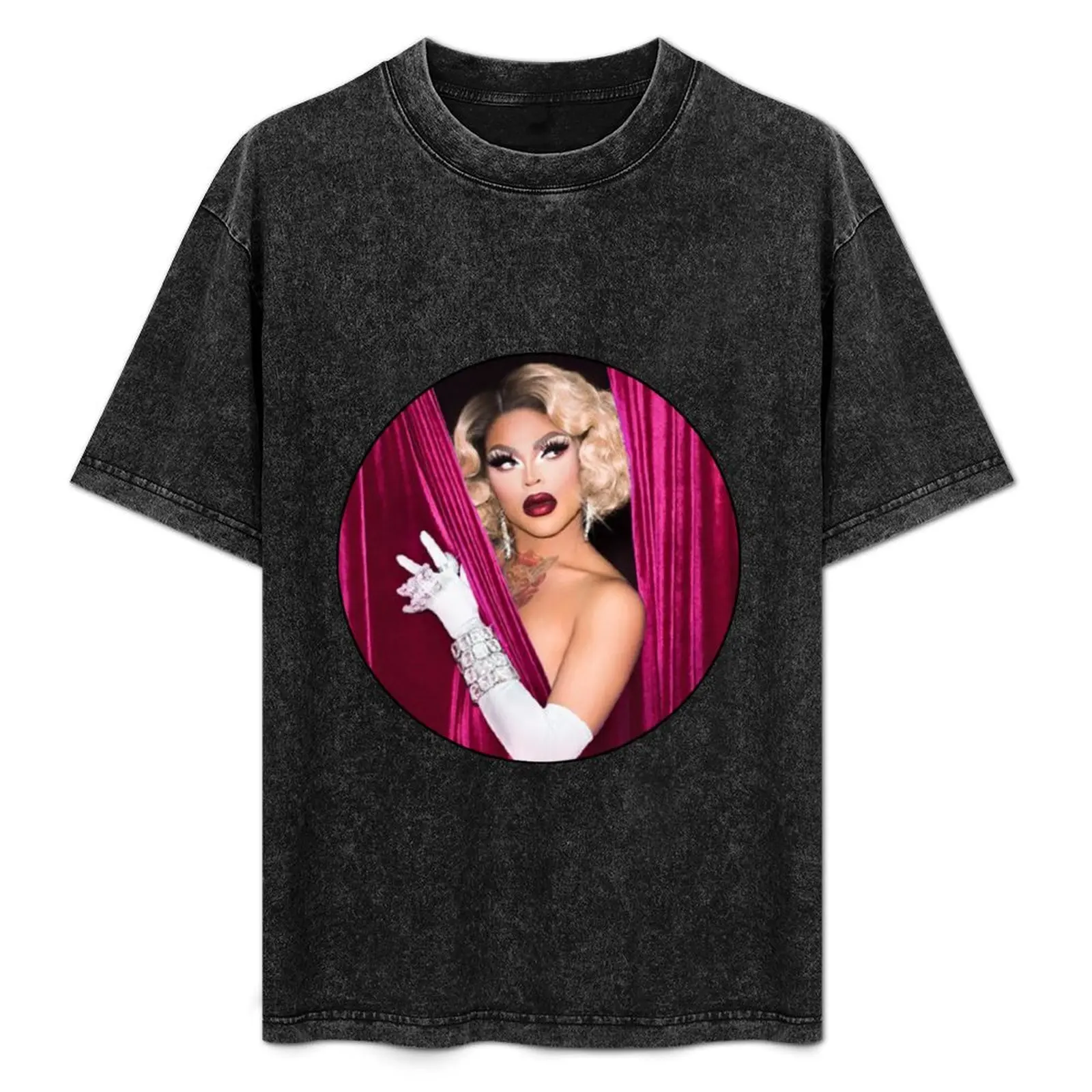 

Vanjie Design in Circle T-Shirt Soft Casual Short Sleeve Cotton Tee