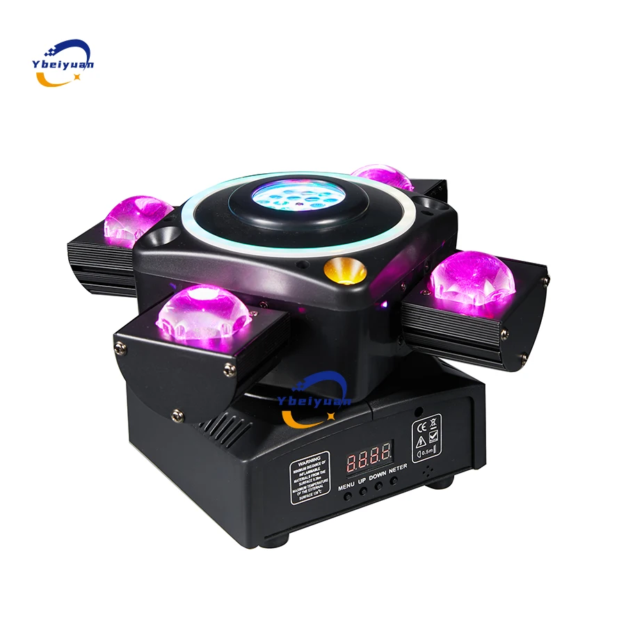 RGBW 4-in-1 90W Farbe Moving Head Licht Vierarmige Bühnenlicht Laserlichteffekt DMX512 DJ Disco Licht Geeignet für Hochzeitsfeier – Detail 2