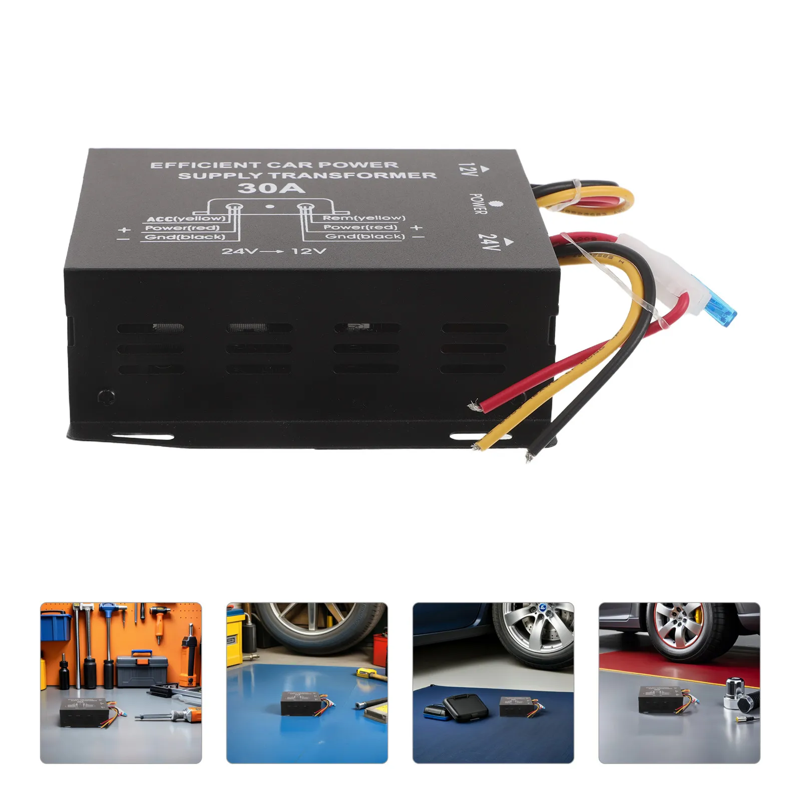 Car Voltage Converter Module High Down Buck Converter Stable 24V to 12V Voltage Regulator for Vehicle Power Supply