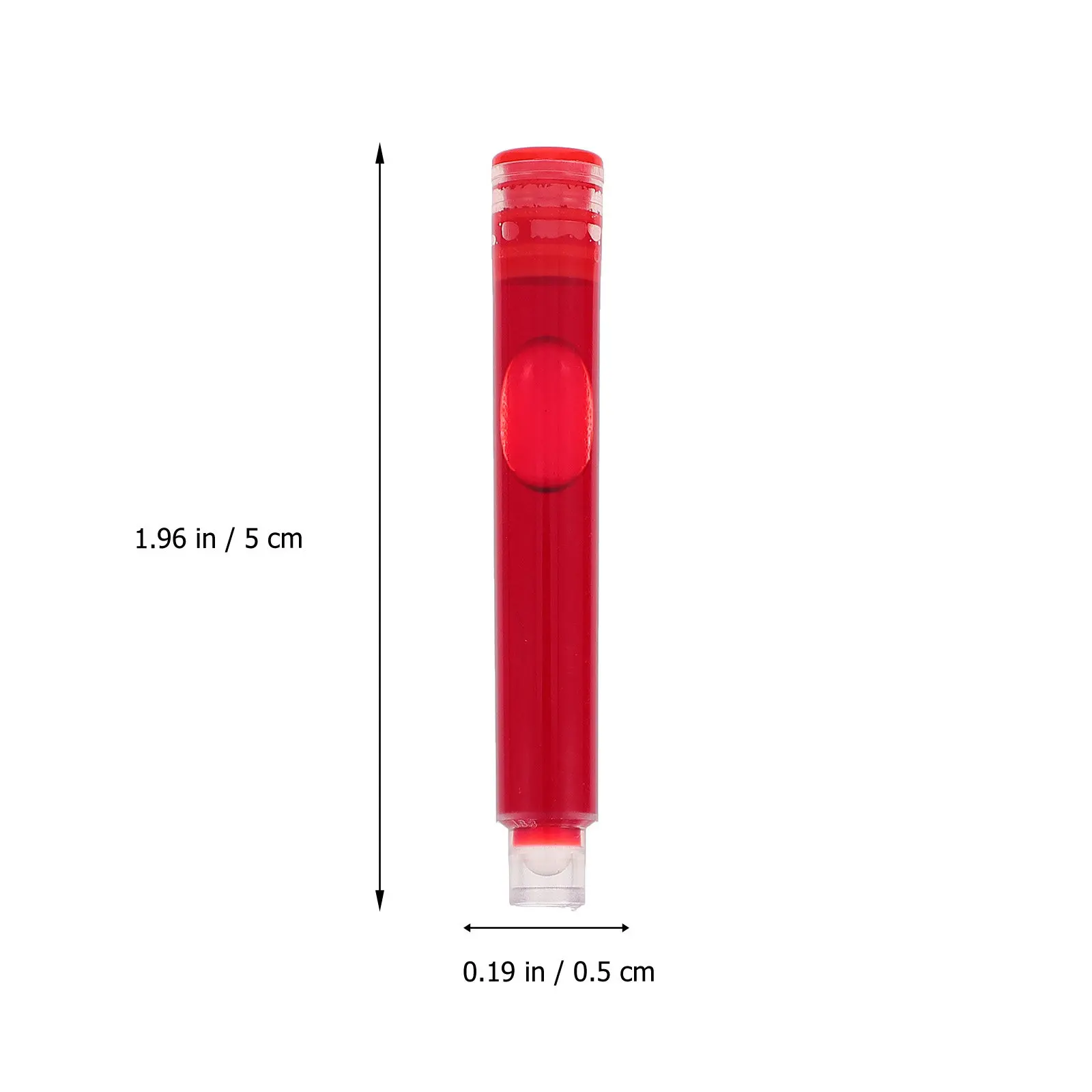 100Pcs Fountain Pen Ink Smooth Flowing Liquid Ink Refills Strong Plastic Construction Easy Install Office School