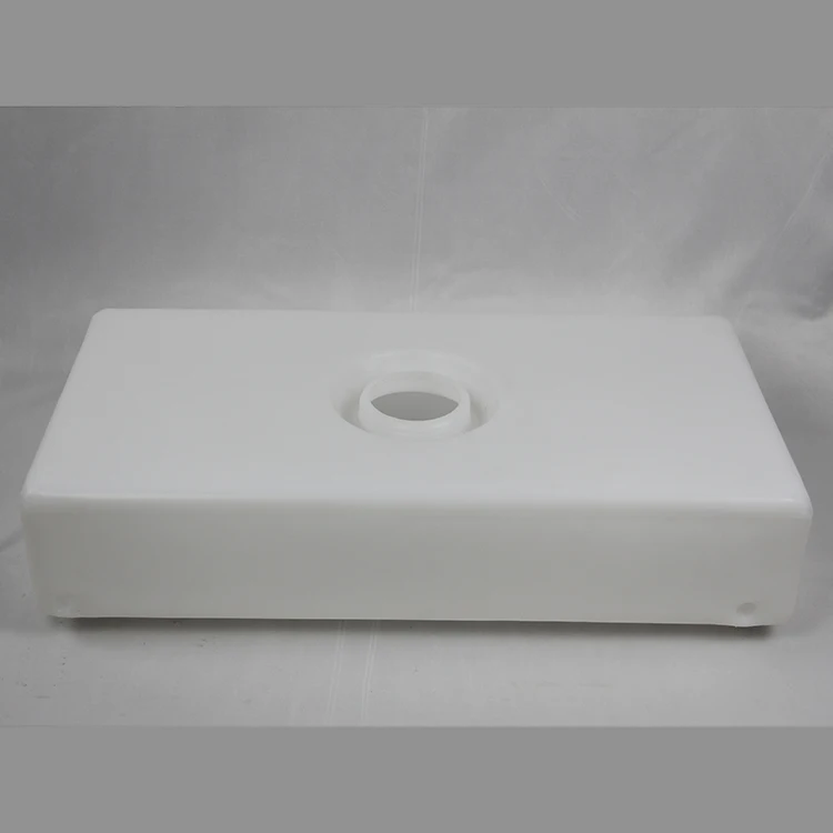 150L weißer Wassertank, ungiftiger PE-Wassertank in Lebensmittelqualität mit blauer Abdeckung, gut wasserdicht