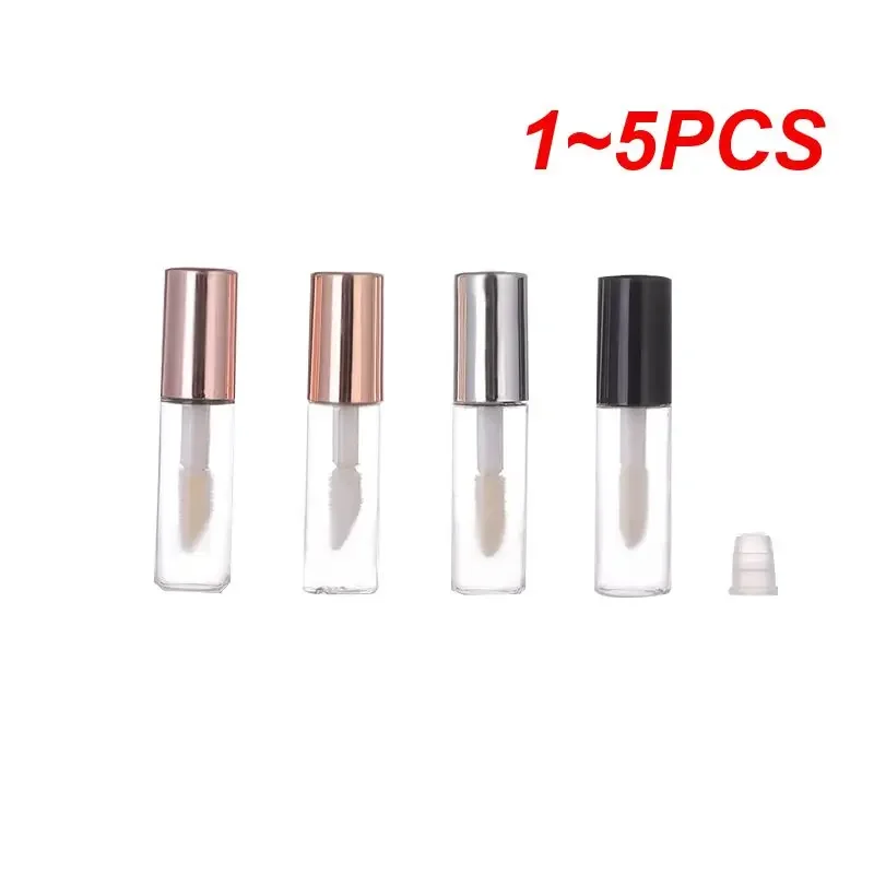 1~5PCS Tube Cosmetic With Empty Lipstick Bottle Lipgloss Sample Container wholesale lip gloss tubes rose gold