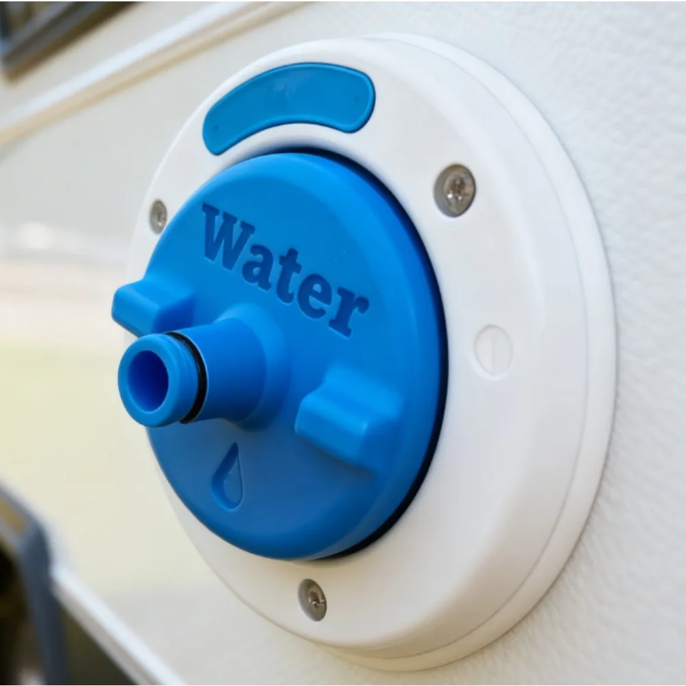 1PCS An Adapter for RV Water Tanks, a Water Filling Device Equipped with a Quick Hose Connector And O-Ring Seal,Without Battery