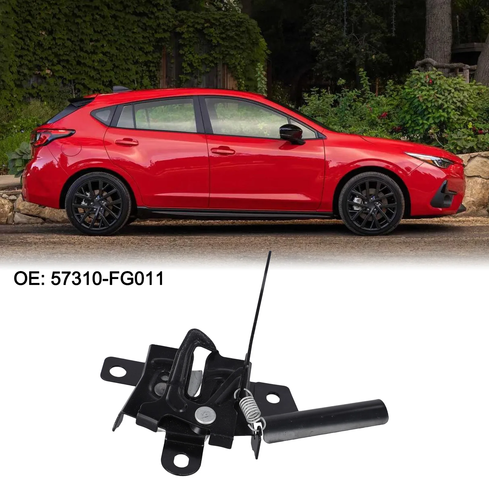 

Защелка замка капота Impreza для переднего капота 2008 2014, включая для WRX OEM 57310FG011 57310FG010, металлическая запасная часть