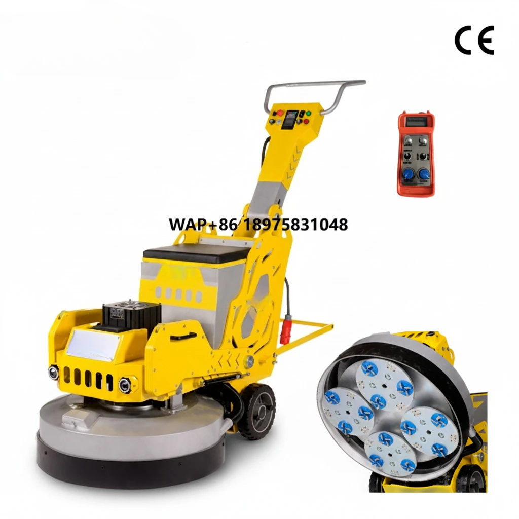 High Performance Planetary Four Head Industrial Gear Automatic Grinding Machine Remote Control Concrete Polishing Machine